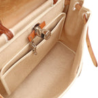Hermes Herbag PM 2-Way Shoulder Bag Toile Officier GM Black Natural — view 8