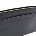 Prada Porter Collaboration Saffiano Clutch Leather Navy Silver — view 4