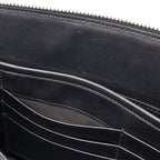 Prada Porter Collaboration Saffiano Clutch Leather Navy Silver — view 8