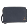 Prada Porter Collaboration Saffiano Clutch Leather Navy Silver