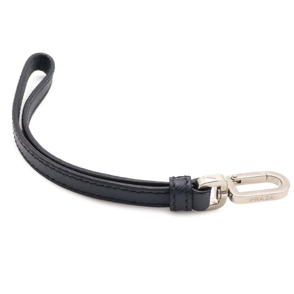 Prada Porter Collaboration Saffiano Clutch Leather Navy Silver — view 5