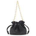 Loewe Flamenco Anagram Donut Chain Shoulder Bag Nappa Leather Black Gold