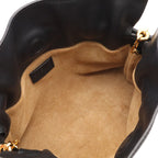 Loewe Flamenco Anagram Donut Chain Shoulder Bag Nappa Leather Black Gold — view 7