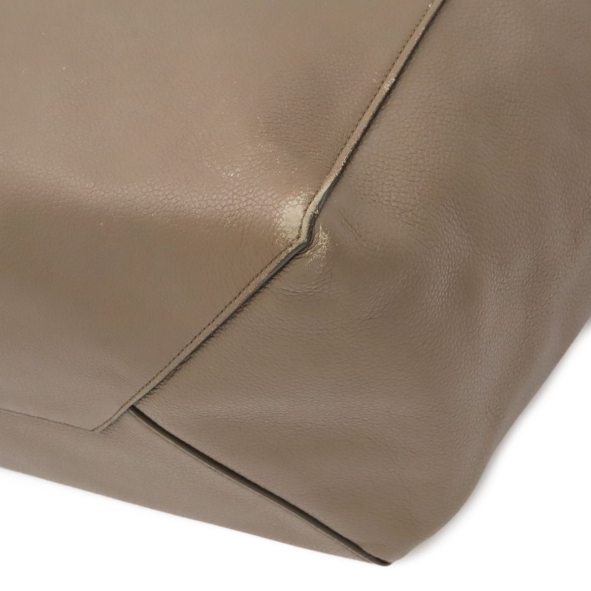 Celine Cabas Phantom Small Tote Shoulder Leather Greige — view 3