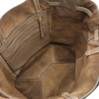 Celine Cabas Phantom Small Tote Shoulder Leather Greige — view 6