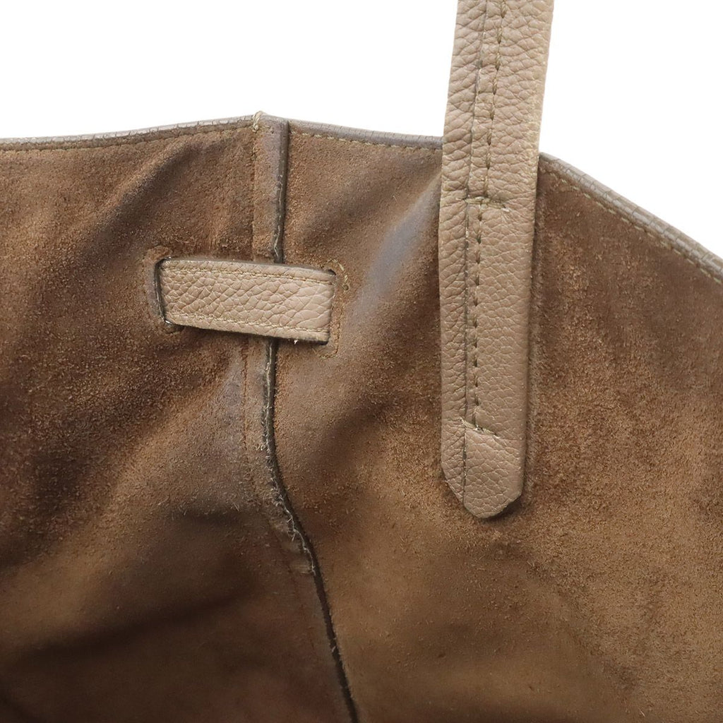 Celine Cabas Phantom Small Tote Shoulder Leather Greige — view 4