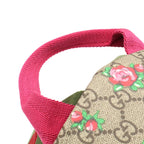Gucci Children's GG Supreme Backpack Rose Print Floral Pattern Heart Leather — view 4