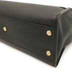 Fendi Peekaboo Regular 2-Way Shoulder Bag Crossbody Leather Black Gold — view 3
