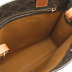Celine Small Vertical Cabas Tote 2-Way Shoulder Bag Triomphe Canvas Leather — view 6
