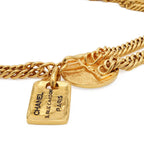 Chanel Cambon Line Medal Chain Belt Gold Plated Necklace — view 3