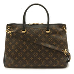Louis Vuitton Monogram Pallas Tote 2-Way Shoulder Noir Black Gold
