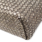 Bottega Veneta Ve Int Ciato Cabas PM Tote Metallic Leather Silver Gold — view 3