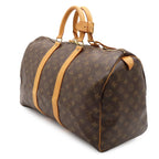 Louis Vuitton Monogram Keepall 45 Boston Bag Purse — view 2