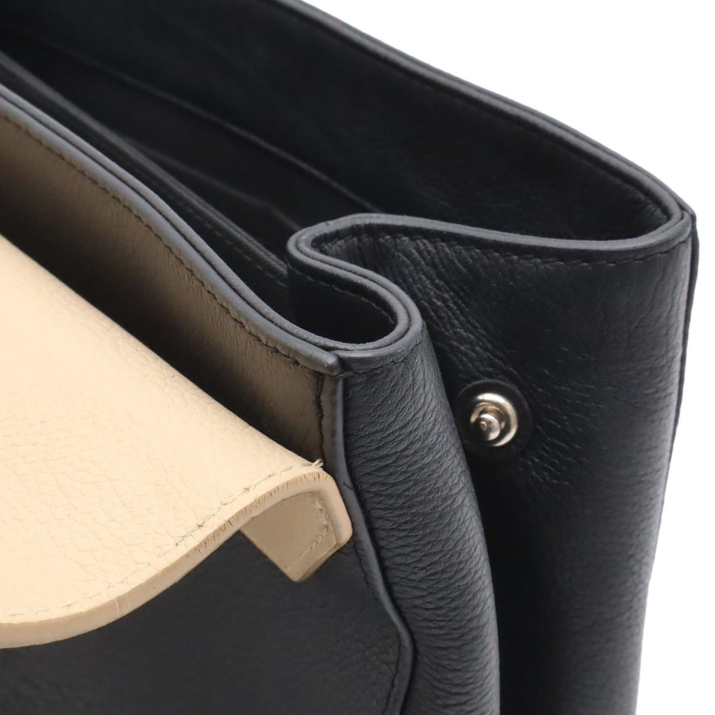 Louis Vuitton Lockme Cartable 2-Way Shoulder Bag Leather Vanille Noir Beige — view 8
