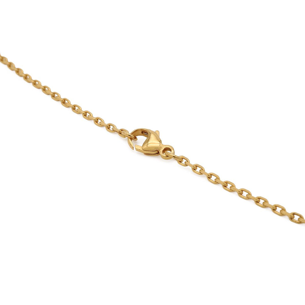 Hermes Mini Pop H Logo H Pendant Choker Lacquer Gold White Necklace — view 5