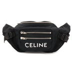 Celine Medium Trekking Belt Bag Logo Crossbody Nylon Black White