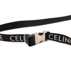 Celine Medium Trekking Belt Bag Logo Crossbody Nylon Black White — view 4
