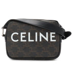 Celine Triomphe Mini Messenger Shoulder Bag Pochette Crossbody Canvas Leather