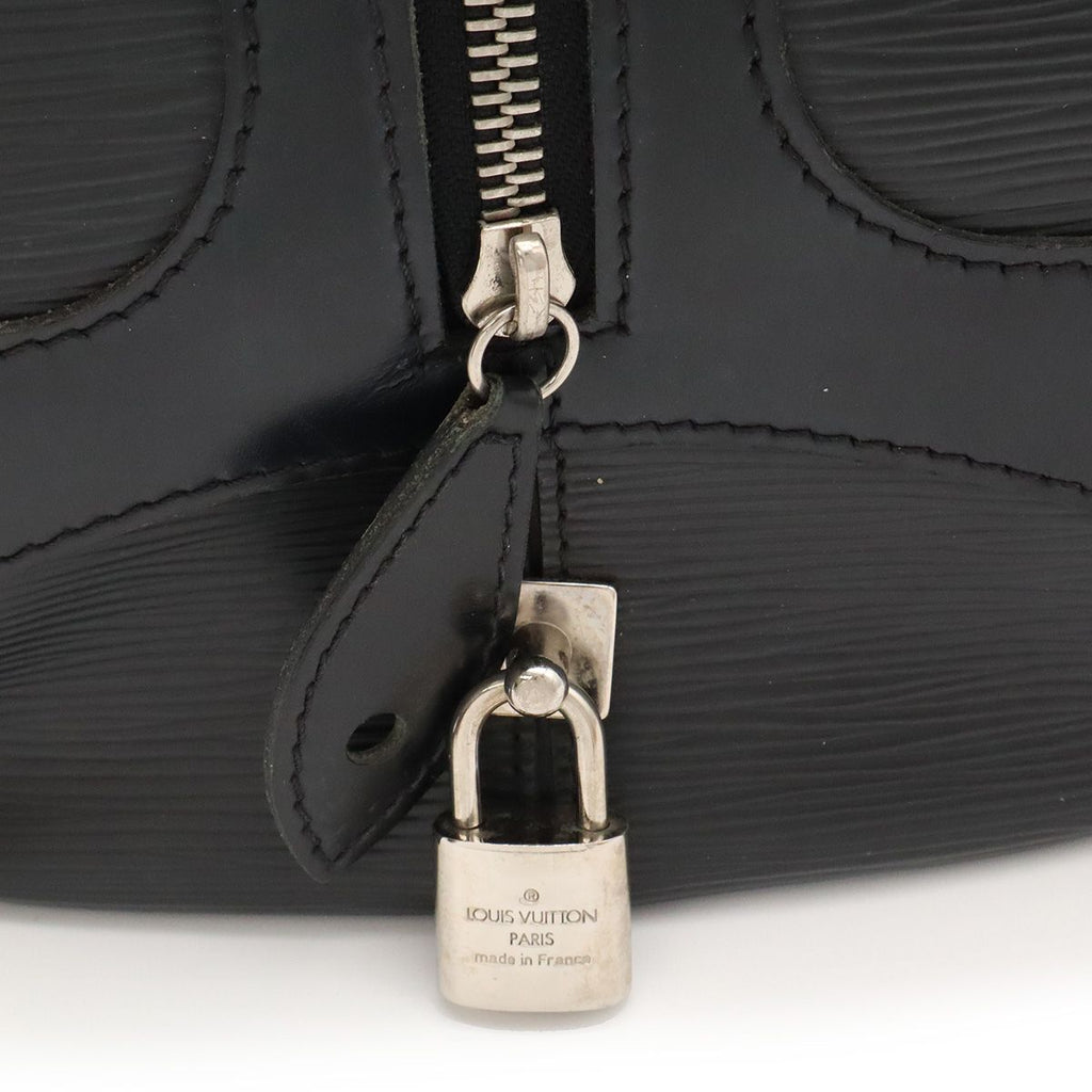 Louis Vuitton Epi Bowling Montaigne PM Mini Boston Bag Leather Noir Black — view 4