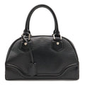 Louis Vuitton Epi Bowling Montaigne PM Mini Boston Bag Leather Noir Black