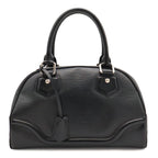 Louis Vuitton Epi Bowling Montaigne PM Mini Boston Bag Leather Noir Black