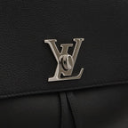 Louis Vuitton Lockme Backpack Turnlock Calfskin Noir Black Silver — view 7