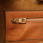 Loewe Flamenco Knot Tote Small Shoulder Calfskin Brown — view 7