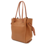 Loewe Flamenco Knot Tote Small Shoulder Calfskin Brown — view 2