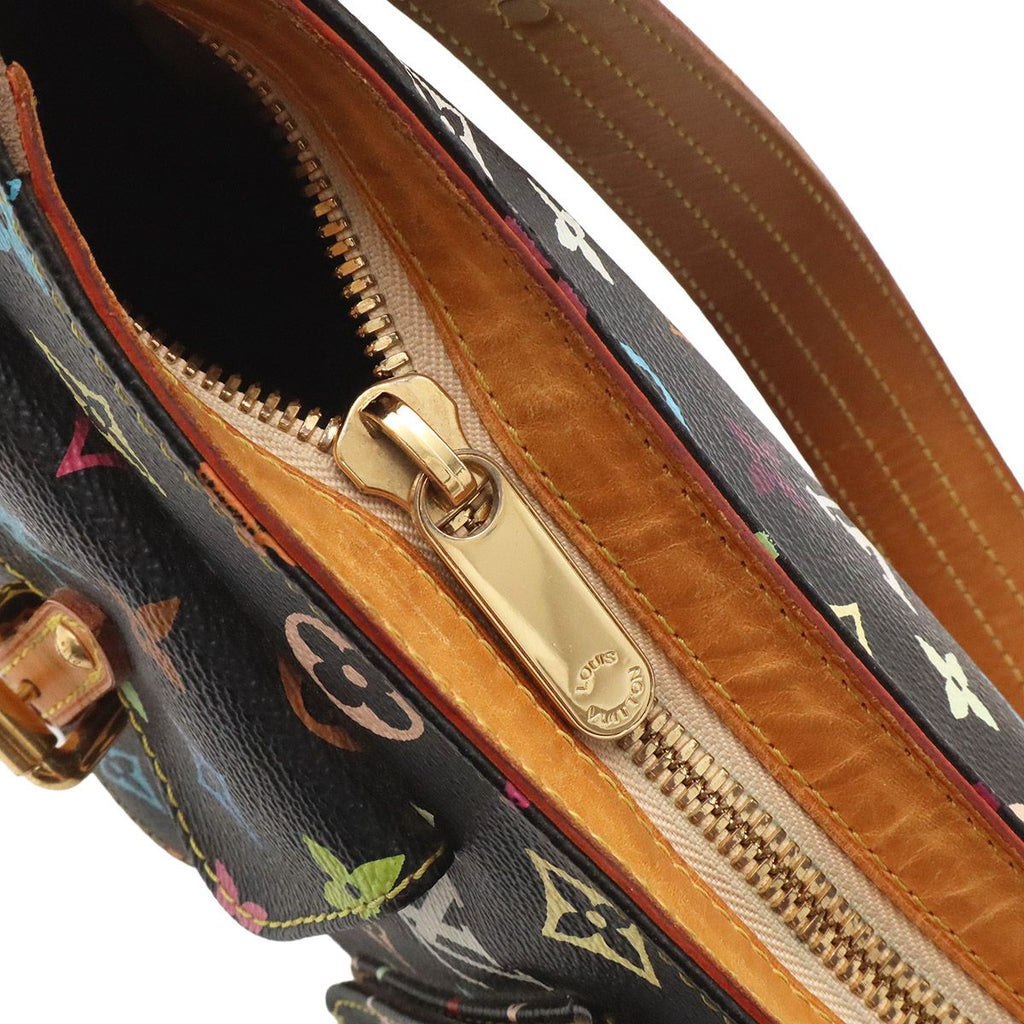 Louis Vuitton Monogram Multicolor Lodge PM Shoulder Bag Noir Black — view 5