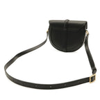Celine Small Besace 16 Saise Shoulder Bag Pochette Crossbody Calfskin Black Gold — view 2
