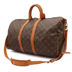 Louis Vuitton Monogram Keepall Bandouliere 45 Boston Bag Purse 2-Way — view 2