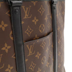 Louis Vuitton Monogram Macassar Weekend Tote PM 2-Way Shoulder Bag — view 6