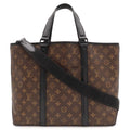 Louis Vuitton Monogram Macassar Weekend Tote PM 2-Way Shoulder Bag