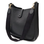 Hermes Evelyne I 1 GM Shoulder Bag Togo Leather Black Gold — view 2