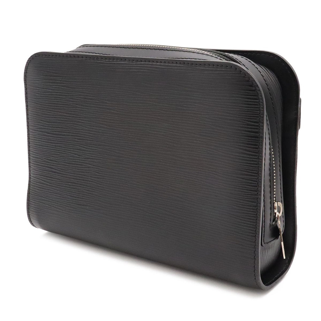 Louis Vuitton Epi Hoche Clutch Leather Noir Black Silver — view 2
