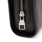 Louis Vuitton Epi Hoche Clutch Leather Noir Black Silver — view 4