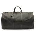Louis Vuitton Epi Keepall 55 Boston Bag Purse Leather Noir Black