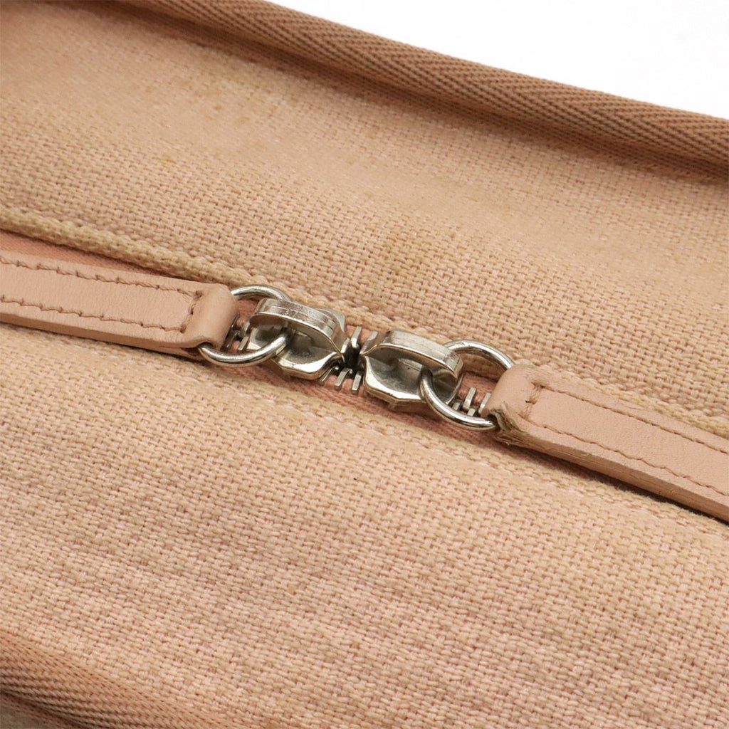 Chanel Deauville Bowling Bag 2-Way Chain Canvas Pink Silver — view 7