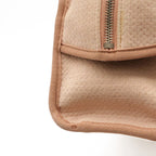 Chanel Deauville Bowling Bag 2-Way Chain Canvas Pink Silver — view 4