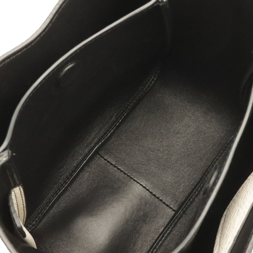 Prada Small Leather Tote Mini White Gold — view 5
