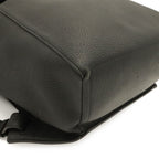 Loewe Drawstring Backpack Anagram Calfskin Leather Black Silver — view 3