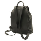 Loewe Drawstring Backpack Anagram Calfskin Leather Black Silver — view 2