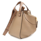 Loewe Hammock Small 2-Way Shoulder Bag Crossbody Leather Greige Gold — view 2