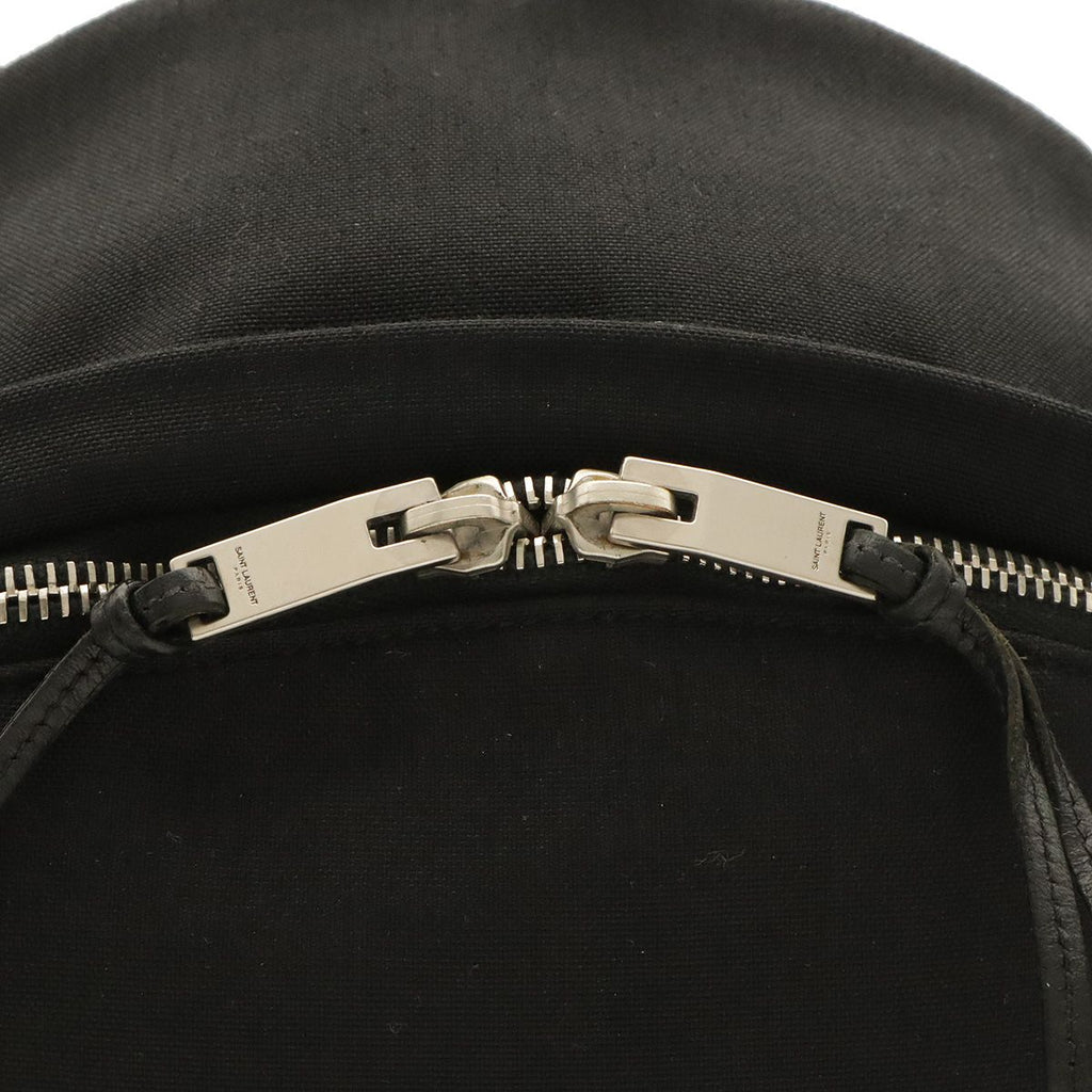 Saint Laurent Paris YSL Backpack Canvas Leather Black — view 7
