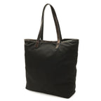 Prada Tote Shoulder Bag Nylon Leather Nero Black Silver — view 2