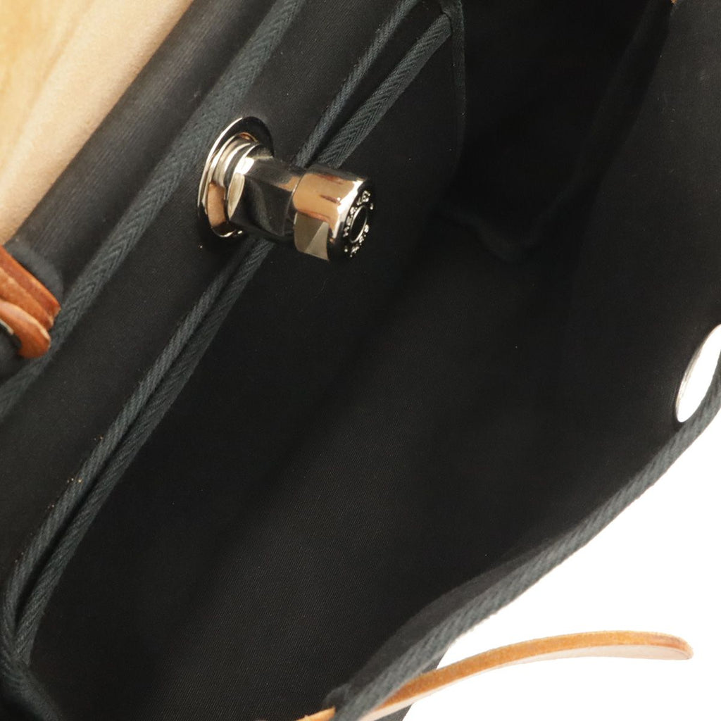 Hermes Herbag PM 2-Way Shoulder Bag Toile Officier GM Black Brown Beige — view 5