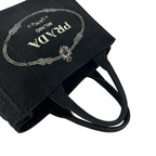 Prada Canapa Triangle Logo Canvas 2-Way Mini Tote Shoulder Bag Black — view 4