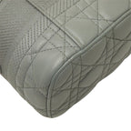 Dior Cannage Travel Small Vanity Shoulder Bag 2-Way Gray Leather — view 7