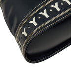 Saint Laurent Cutout 2-Way Shoulder Bag Navy Leather — view 7