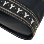 Saint Laurent Cutout 2-Way Shoulder Bag Navy Leather — view 6